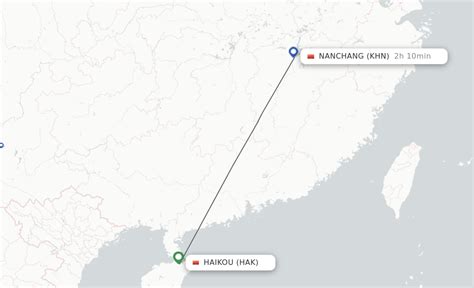 Direct Non Stop Flights From Haikou To Nanchang Schedules