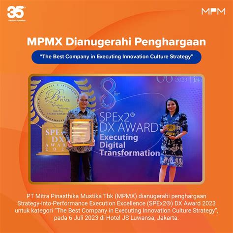 Mpmax Dianugerahi Penghargaan Strategy Into Performance Execution