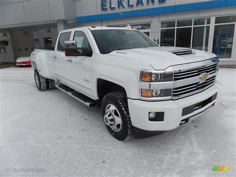 2017 Summit White Chevrolet Silverado 3500hd High Country Crew Cab Dual