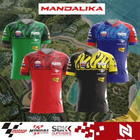 Jual Tshirt Kaos Mandalika Jersey Mandalika Racing Moto Gp Indonesia