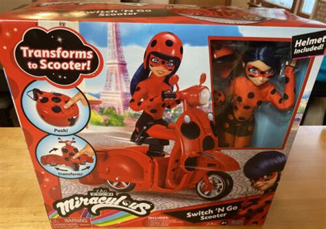 Miraculous Ladybug Switch N Go Scooter Transforming Fashion Doll