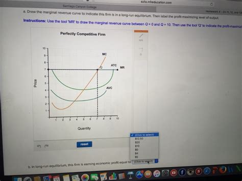 Solved Draw The Marginal Revenue Curve To Indicate This Firm