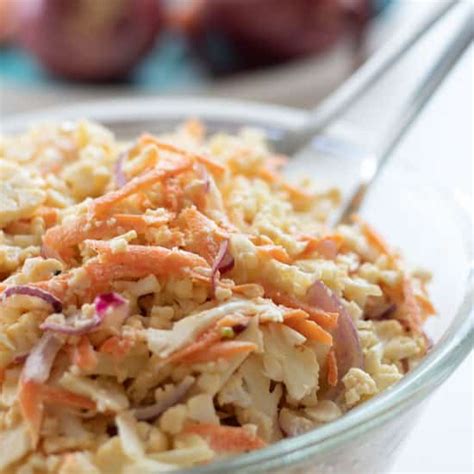 Caulislaw - Raw Cauliflower Salad [Coleslaw Style] - always use butter