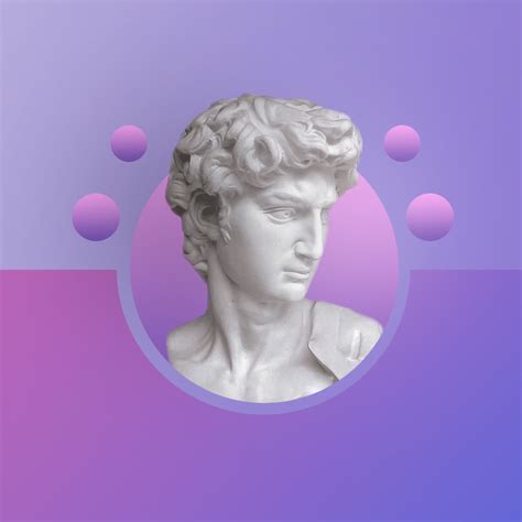 Vaporwave statue on Behance