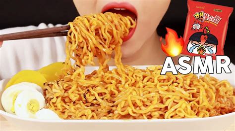 Asmr Mini Nuclear Fire Noodle Challenge 미니 핵불닭볶음면 챌린지 먹방🔥 Minee Eats