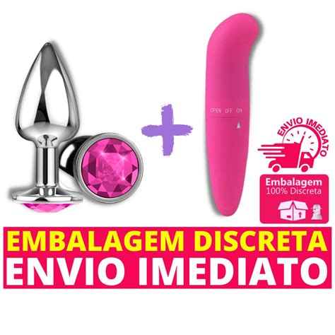 Vibrador Ponto G Estimulante Feminino Plug Anal J Ia A O Inox