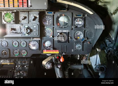 Interior of a Westland Lynx AH7 ZD280 helicopter, UK, showing the ...