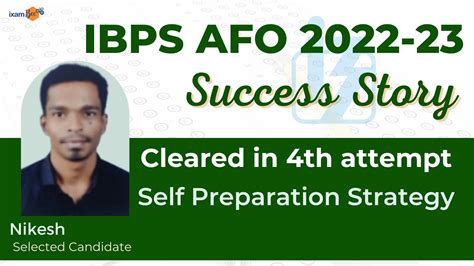 Ibps Afo 2022 23 Selected Candidate Nikesh Cleared In 4th Attempt