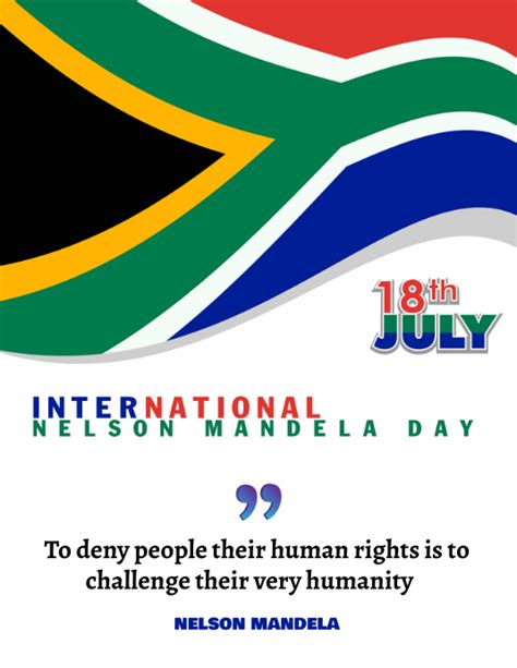 Nelson Mandela Day Template Postermywall