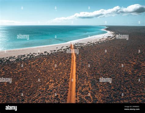 An Aerial View Of Shark Bay Western Australia Stock Photo Alamy