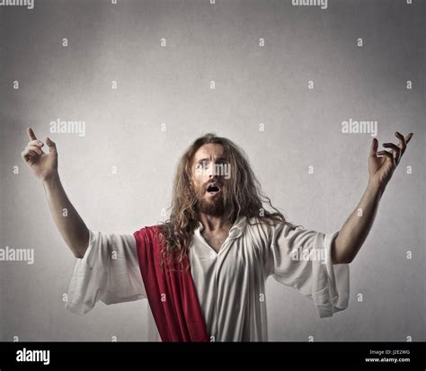 Jesus Being Surprised Stock Photo Alamy