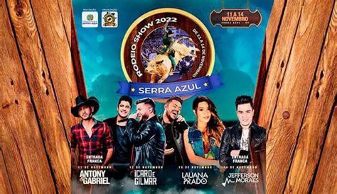 Confira A Programa O Completa Do Rodeio De Serra Azul Ache Festas