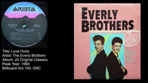 The Everly Brothers Love Hurts Youtube