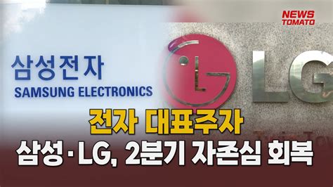 전자 대표주자 삼성·lg 2분기 자존심 회복 말하는 기자들산업0705 Youtube