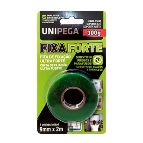 Fita Dupla Face Fixa Forte 9mmx2m Suporta 300g Unipega Shopee Brasil