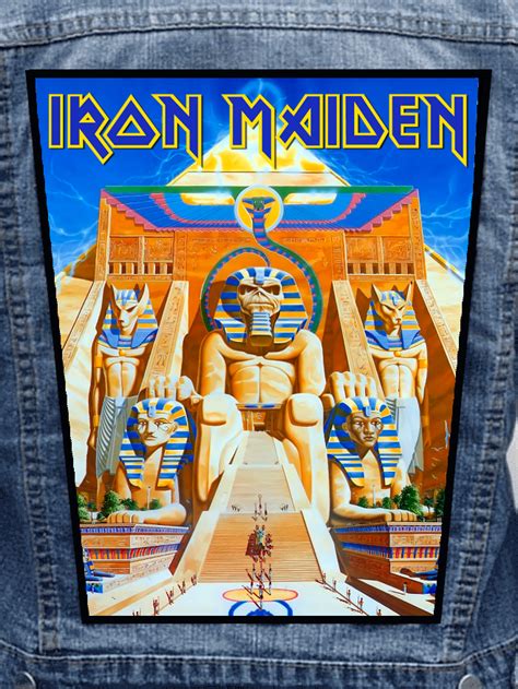 Iron Maiden Powerslave Metalworks Back Patch 80s Metal New Rock