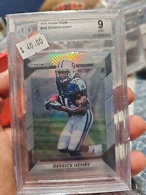 2016 PANINI PRIZM SILVER 298 DERRICK HENRY RC Bgs 9 Alabama Titans