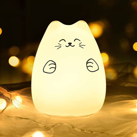 Купить Ночники для детской спальни, Силиконовые ночники Cute Christmas ...