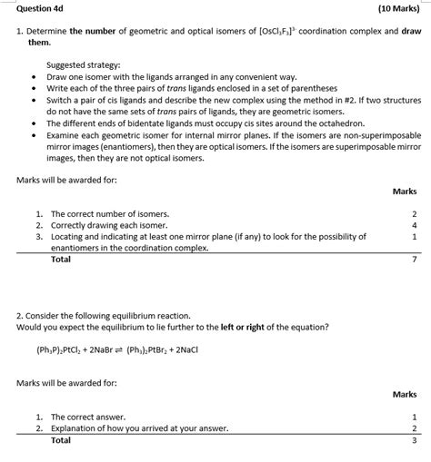 Solved Question D Marks Determine The Number Of Geometric And