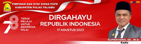 Iklan HUT RI Dari Dinas PUPR Taliabu Cerminmalut