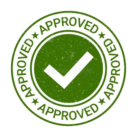 approved rubber stamp approved icon seal  approval tested