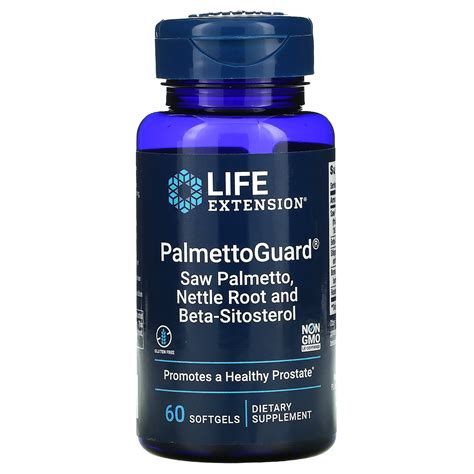 Life Extension PalmettoGuard Saw Palmetto Nettle Root With Beta