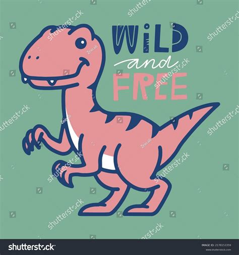 funny dino cartoon vector illustration - Royalty Free Stock Vector ...