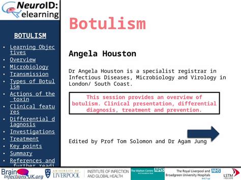 Pptx B Otulism Learning Objectives Overview Microbiology Transmission