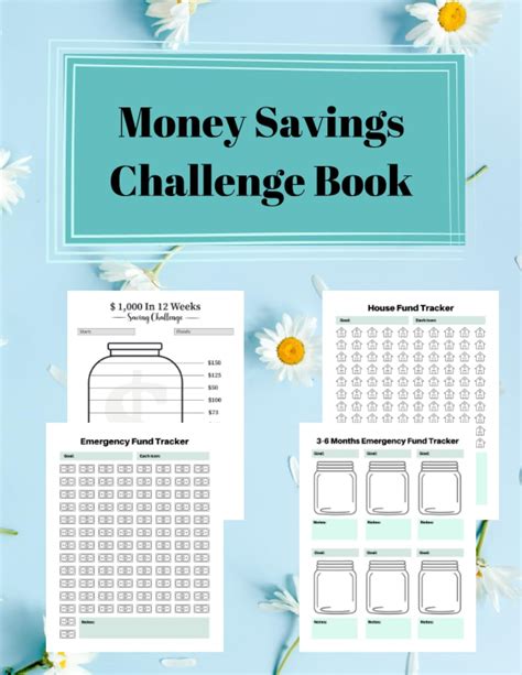 Amazon Money Savings Challenge Book Emergency Fund Tracker