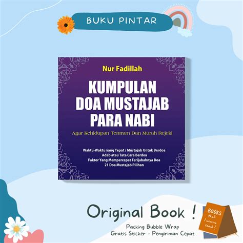 Jual Promo Buku Kumpulan Doa Mustajab Para Nabi Shopee Indonesia