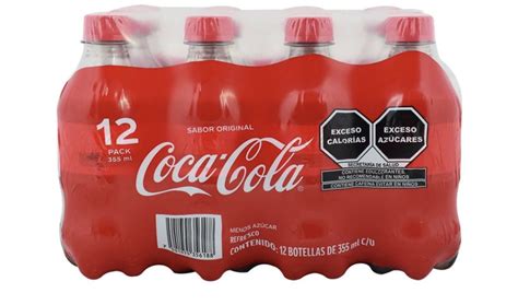 Paquete 12 Pc Coca colas Refresco Light Sin Cafeína 600 Ml coca cola