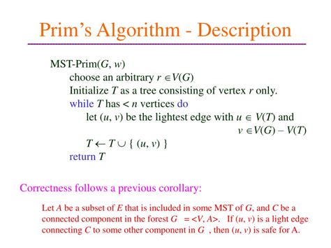 Ppt Prims Algorithm An Example Powerpoint Presentation Free