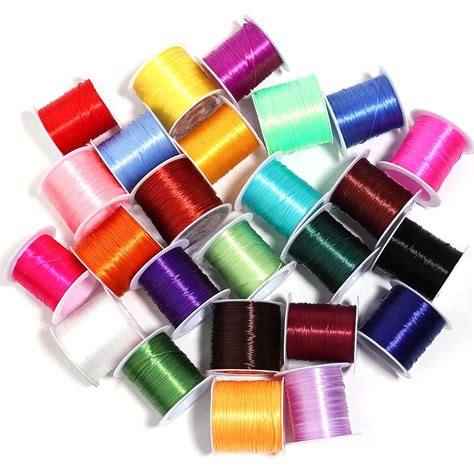 393inch Roll Strong Elastic Crystal Beading Cord 1mm For Bracelets