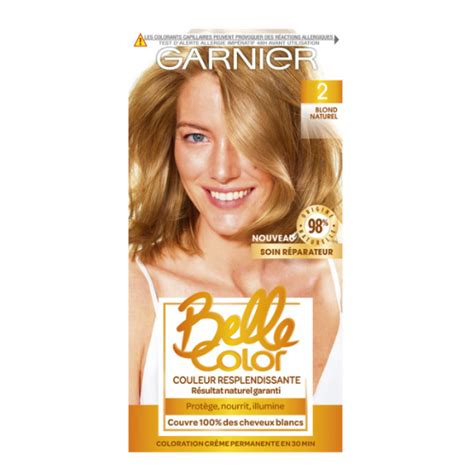 02 Natural Blonde Color De Cabelo Permanente Garnier Belle Color