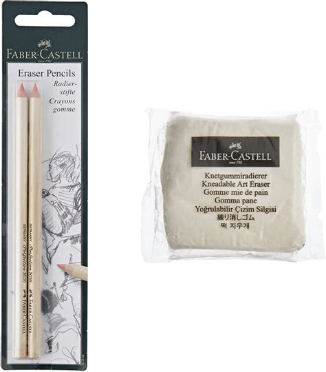 Faber Castell Confezione Di Gomme A Forma Di Matita Per Cancellare