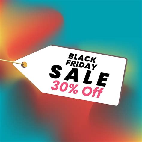 Premium Vector Black Friday 30 Percent Sale Off Banner Design Banner