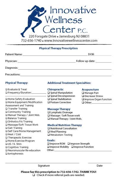 Referral Pad Samples By Specialty Medical Forms