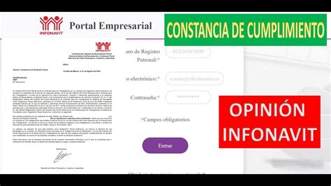 CONTANCIA DE OPINION INFONAVIT 2021 YouTube