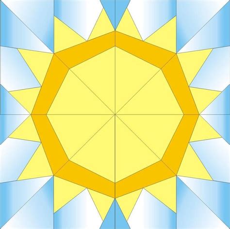 Free Sun Paper Piecing Quilt Block Is This A Great Pattern I Can