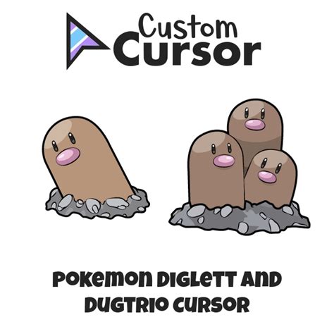 Pokemon Diglett And Dugtrio Cursor Custom Cursor