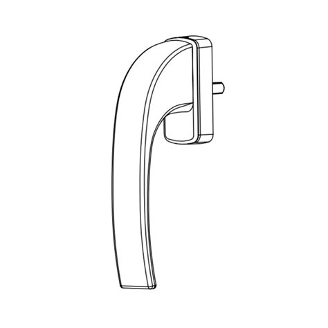 Window Handle Al Sydney Acoustic Champahne Finish Windoform