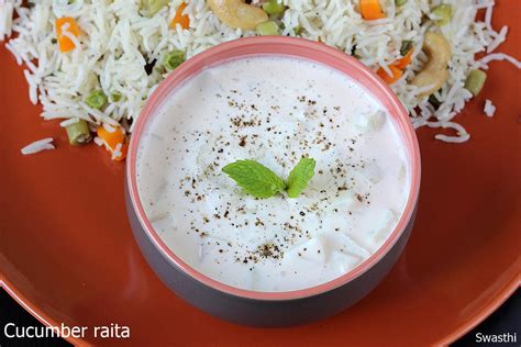 Cucumber raita recipe | How to make cucumber raita for biryani, pulao