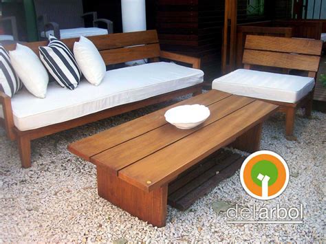 Mesa Baja Anna de Madera para Jardín y Exterior del-arbol.com.ar Fábrica de Muebles de Madera ...