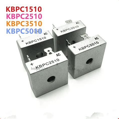 5 PCS KBPC5010 KBPC3510 KBPC2510 KBPC1510 Single Phase Rectifier Bridge