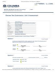 Review Test Submission Unit II Assessment BBA 2201 Pdf 7 16