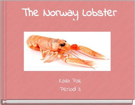 "The Norway Lobster" - Free stories online. Create books for kids ...