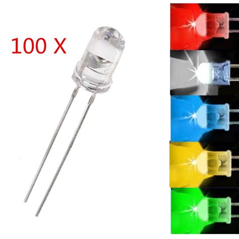 Smuxi Pcs Mm Led Diode Kit Ultra Bright Leds Lights Lamp Emitting