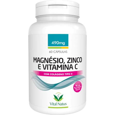 Magnésio Zinco Vitamina C Colágeno Tipo Ii Vital Natus Submarino