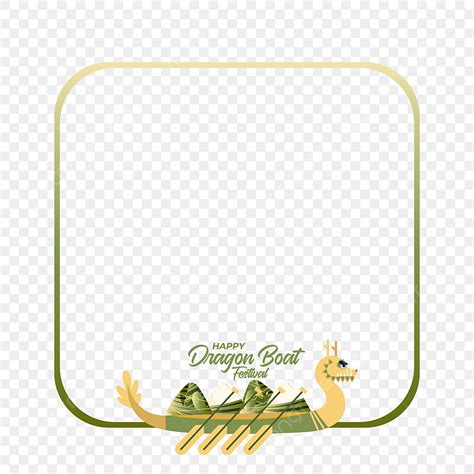 Dragon Boat Festival Vector Art Png Square Frame For Dragon Boat