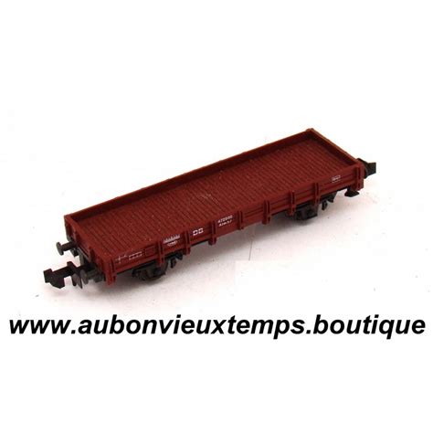 ROCO WAGON PLAT à RIDELLES à ESSIEUX DB ép III N 1 160 Réf 02305S